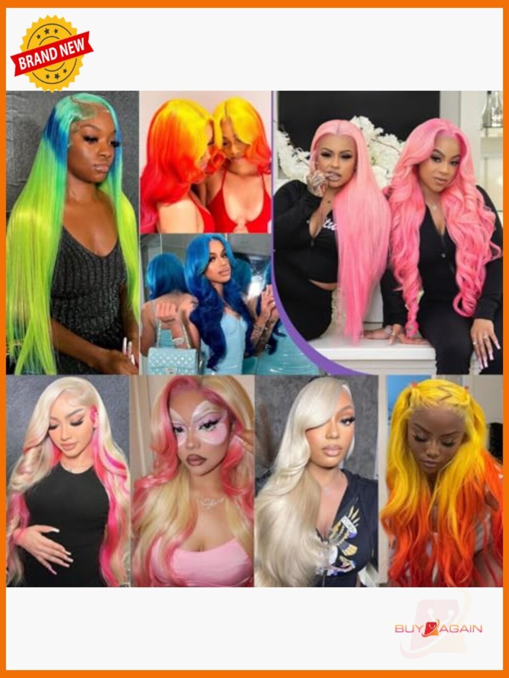 13x6 Lace Front Wig Human Hair Straight 200 Density Pre Plucked with Baby Hair - Picture 6 of 6